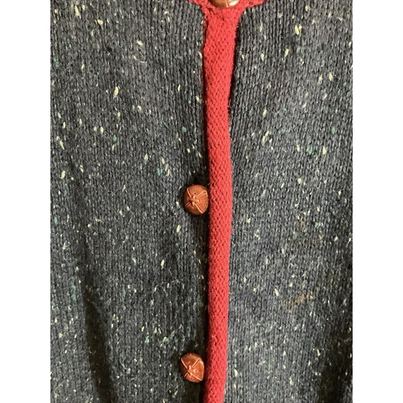 Breckenridge Women’s XL Christmas Cardigan Vintage Art to Wear Button Front - Picture 4 of 9